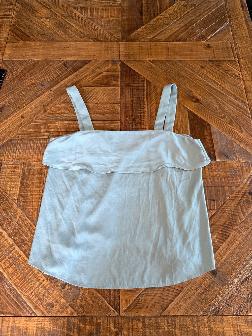 Banana Republic Pale Blue Square-Neck Camisole